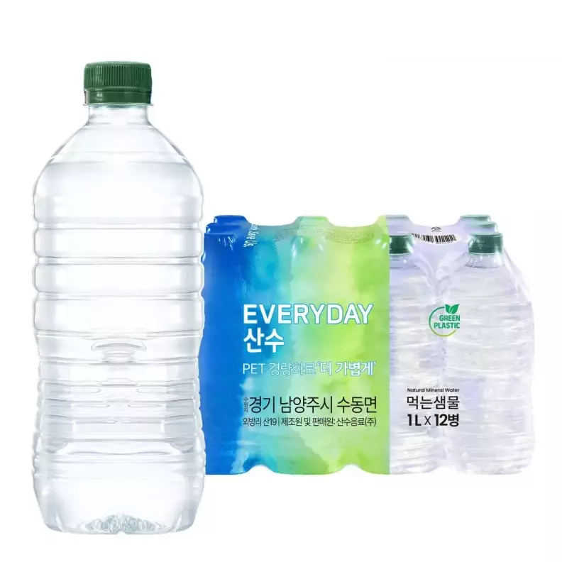 산수음료 에브리데이 산수 무라벨 1L