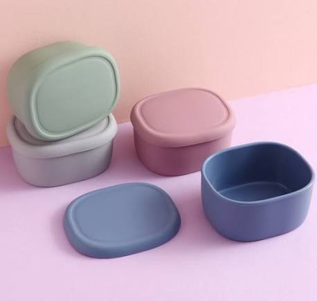 아름다운공간 실리콘 냉동냉장 밀폐용기 전자레인지 도시락 대 600ml