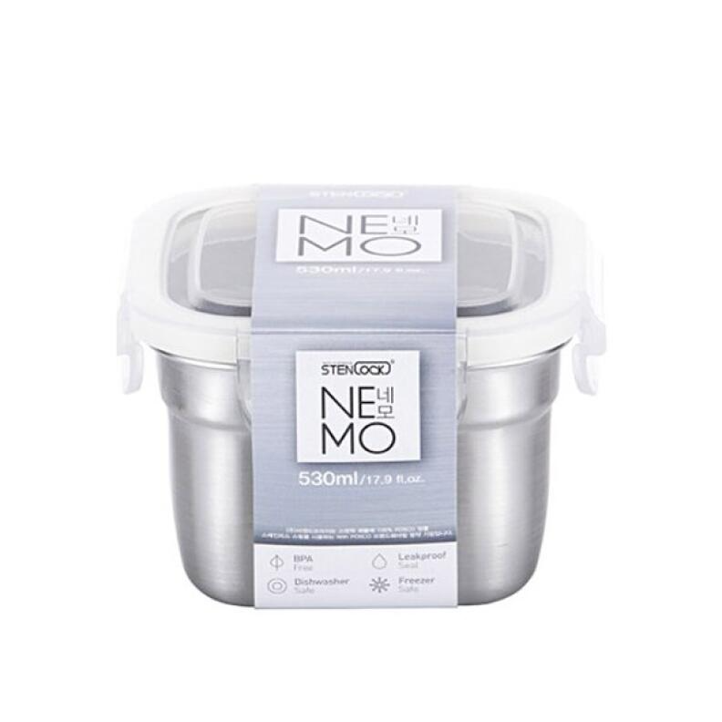 스텐락 네모 정사각 5호 530ml
