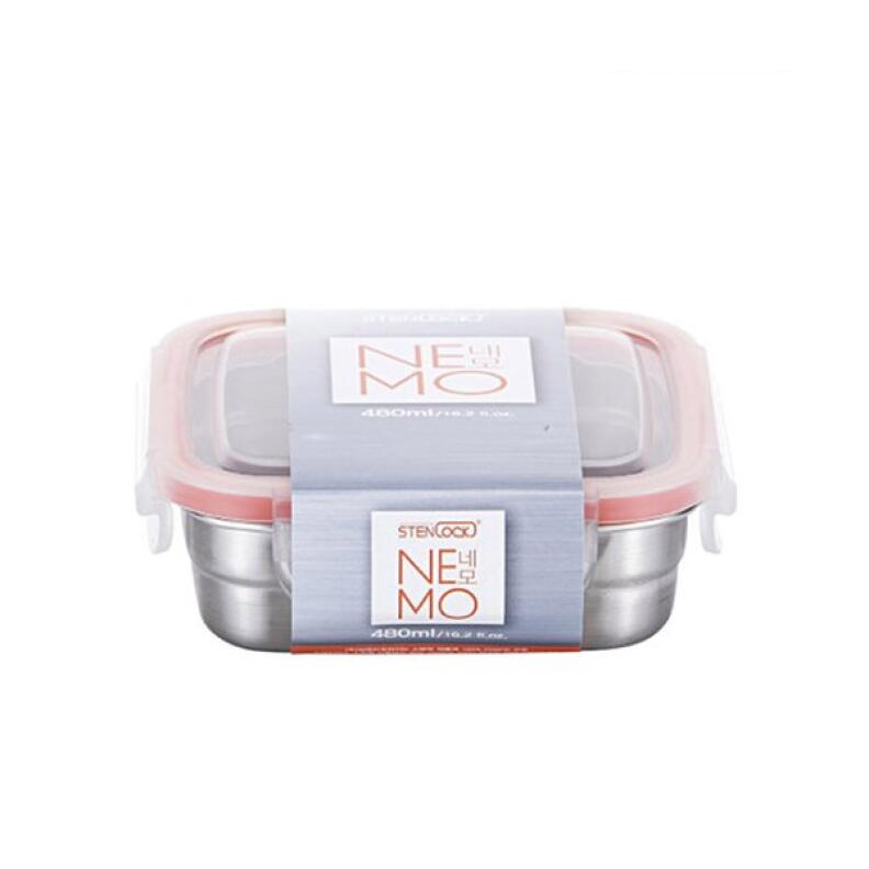 스텐락 네모 정사각 6호 480ml