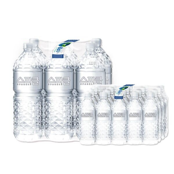 스파클 생수 무라벨 2L x 24개 + 500ml x 60개